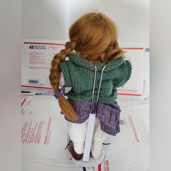 Pippy Longstocking porcelain Cottage Collectible Doll by Ganz - Picture 2 of 4